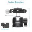 NEEWER LO28 28MM Low Profile Tripod Ball Head Discount