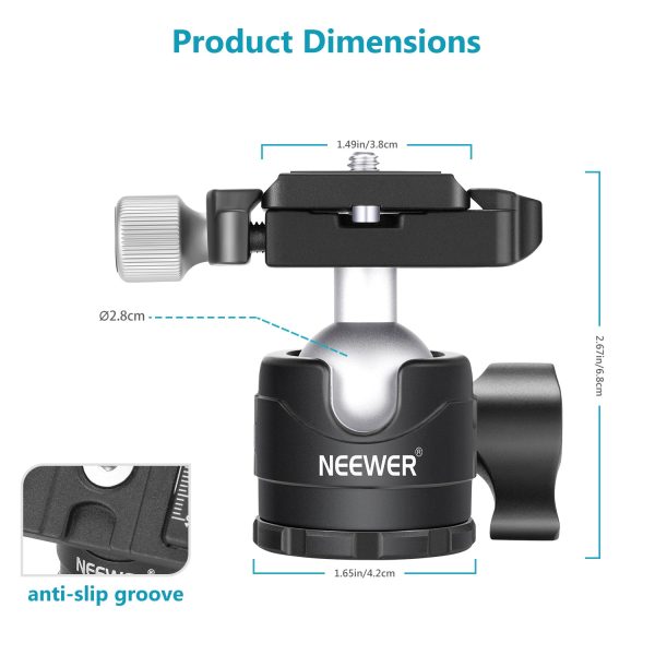 NEEWER LO28 28MM Low Profile Tripod Ball Head Discount