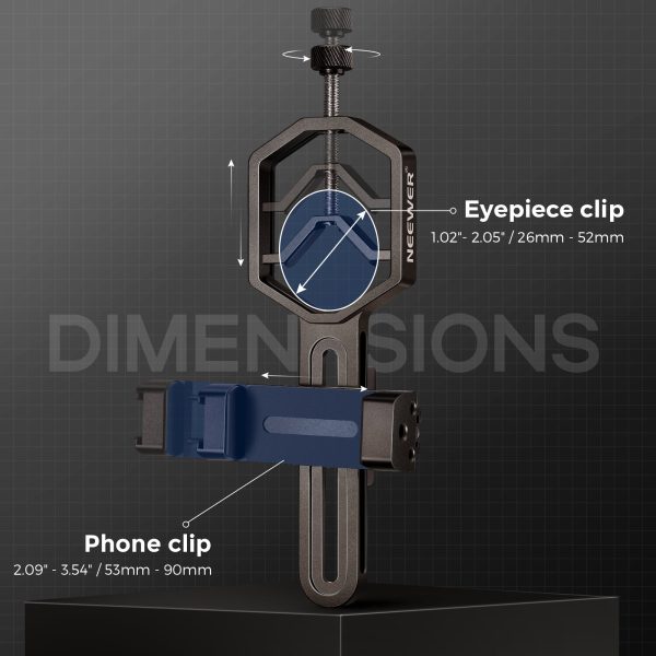 NEEWER ST-T01 Metal Cellphone Telescope Adapter Mount Hot on Sale