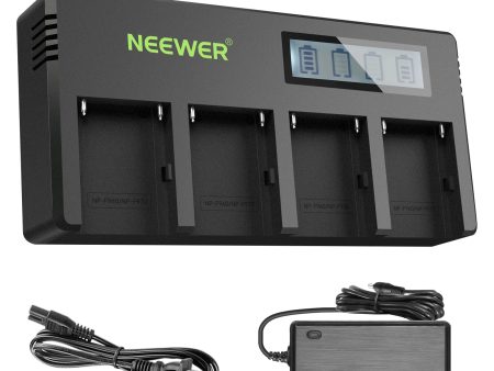 NEEWER DP-F970 4-Channel Sony NP-F Battery Charger Hot on Sale