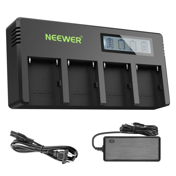 NEEWER DP-F970 4-Channel Sony NP-F Battery Charger Hot on Sale