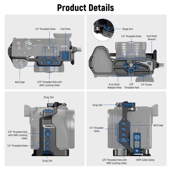 NEEWER CA047 Camera Cage Kit for Sony Alpha 6700 Discount