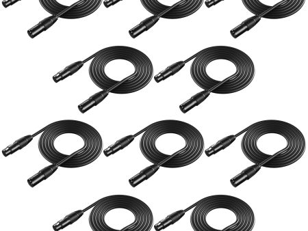 NEEWER 10-Pack 2m XLR Male to Female Connection Cable For Discount