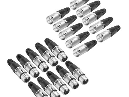 NEEWER 20-Piece 3 Pin XLR Solder Type Connector Fashion