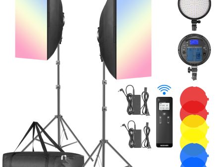 NEEWER NW48 II 2.4G LED Softbox Light Kit Sale