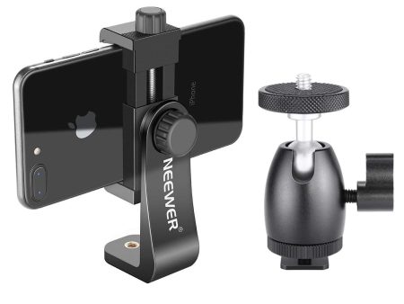 NEEWER Cellphone Holder Clip Desktop Tripod Mount with Mini Ball Head Supply