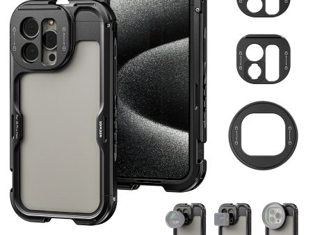 NEEWER PA043 PA044 2nd Generation Phone Cage for iPhone 15 Pro Pro Max Online Sale