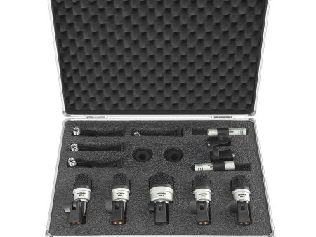 NEEWER 7 Piece Wired Dynamic Drum Mic Kit - Kick Bass Online Hot Sale