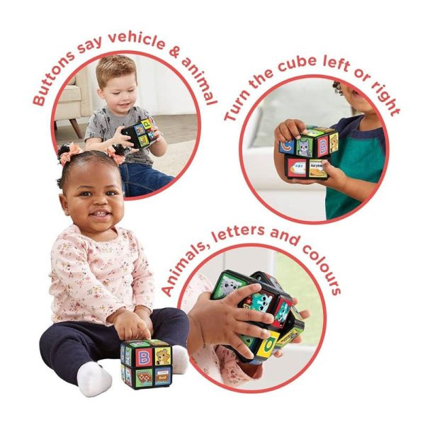 Vtech Twist & Teach Animal Cube (18-36m) Online now