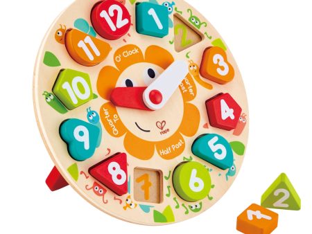 Hape Chunky Clock Puzzle 3yrs+ Fashion