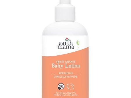 Earth Mama Baby Body Lotion - Sweet Orange 240ml Supply