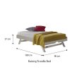 [Pre-Order] Snoozeland Starlight Bed Frame with Pull Out Single Raising Trundle Online Hot Sale