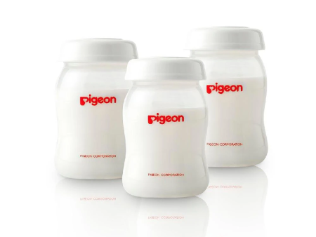 Pigeon Breastmilk Wide Neck Storage Bottles with Sealing Disc (160ml 5oz) (3pcs) Discount