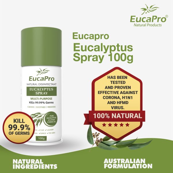 EucaPro Natural Disinfectant Eucalyptus Spray Value Pack (200g+100g) Online