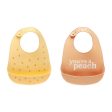 Pearhead  Silicone Bib 2 Pcs - You re A Peach (6m+) Sale