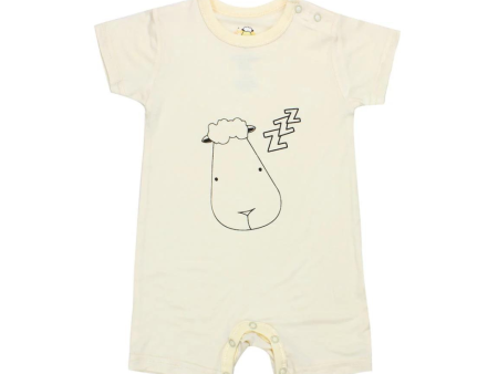 Baa Baa Sheepz Romper Short Sleeve Yellow Sleepy Head Supply