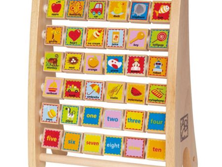 Hape Alphabet Abacus Wooden Counting Toy 3yrs+ Online