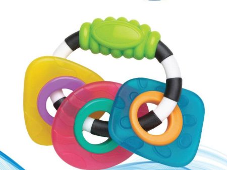 Playgro Textured Teething Rattle 3m+ Hot on Sale