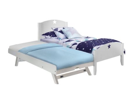 [Pre-Order] Snoozeland Starlight Bed Frame with Pull Out Single Raising Trundle Online Hot Sale