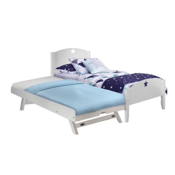 [Pre-Order] Snoozeland Starlight Bed Frame with Pull Out Single Raising Trundle Online Hot Sale