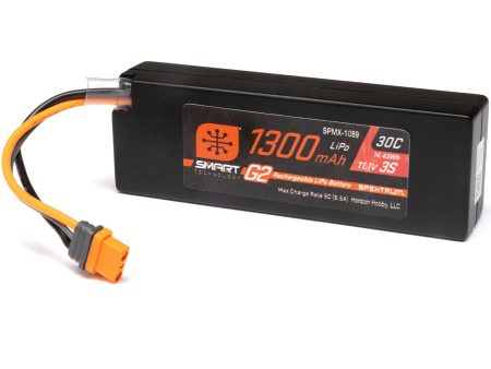 11.1V 1300mAh 3S 30C Smart G2 LiPo Battery: IC2 Online Sale