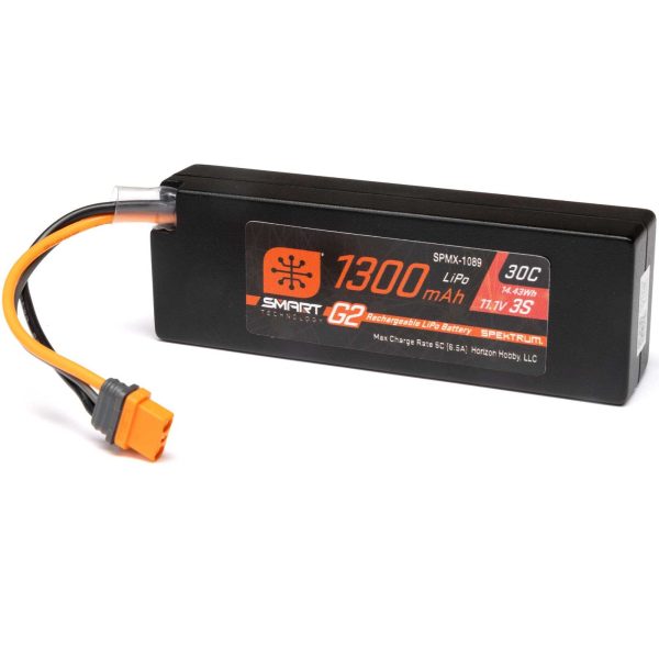 11.1V 1300mAh 3S 30C Smart G2 LiPo Battery: IC2 Online Sale