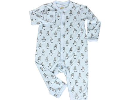 Baa Baa Sheepz Romper Blue Small Sheepz - 18M Supply