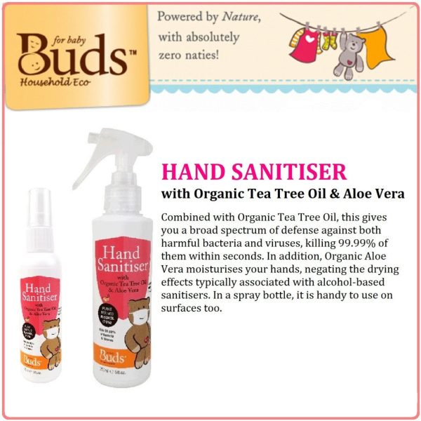 Buds Household Eco Hand Sanitiser Spray 60ml For Sale