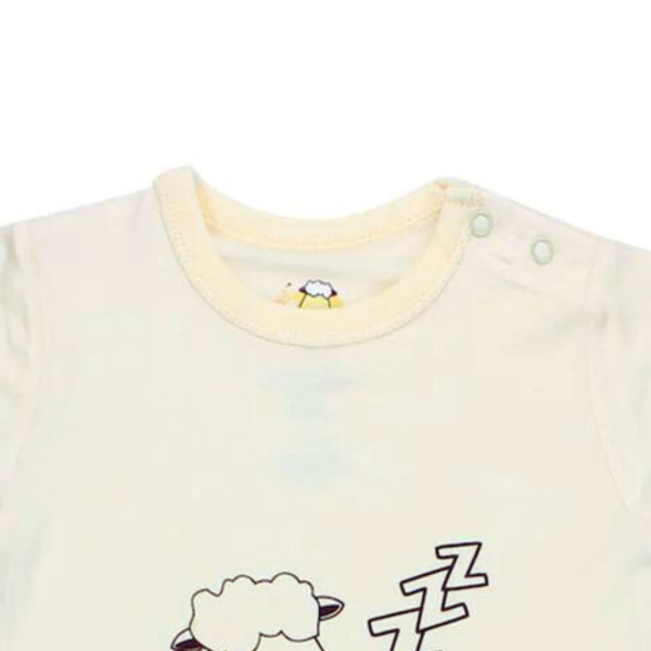 Baa Baa Sheepz Romper Short Sleeve Yellow Sleepy Head Supply