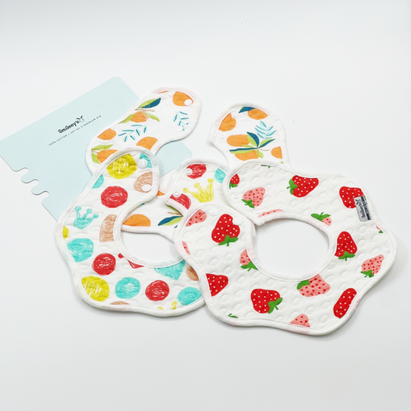 Smileey s Premium Bib 3 Pc - Assorted (Round) Sale