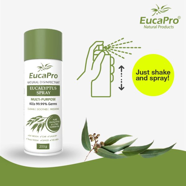 EucaPro Natural Disinfectant Eucalyptus Spray Value Pack (200g+100g) Online