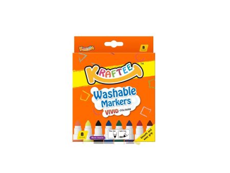 Kraftee 8ct Washable Markers For Sale