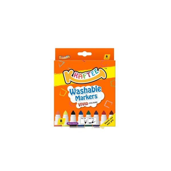 Kraftee 8ct Washable Markers For Sale