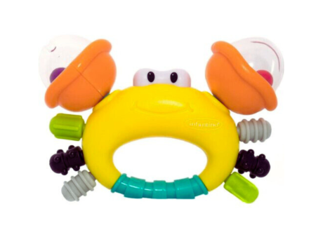 Infantino Sand Crab Rattle & Teether (0M+) Online now