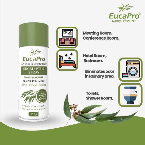 EucaPro Natural Disinfectant Eucalyptus Spray Value Pack (200g+100g) Online