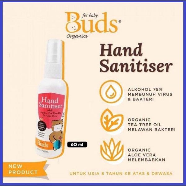 Buds Household Eco Hand Sanitiser Spray 60ml For Sale