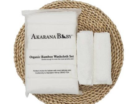 Akarana Organic Bamboo Washcloth Set (6pcs) Sale