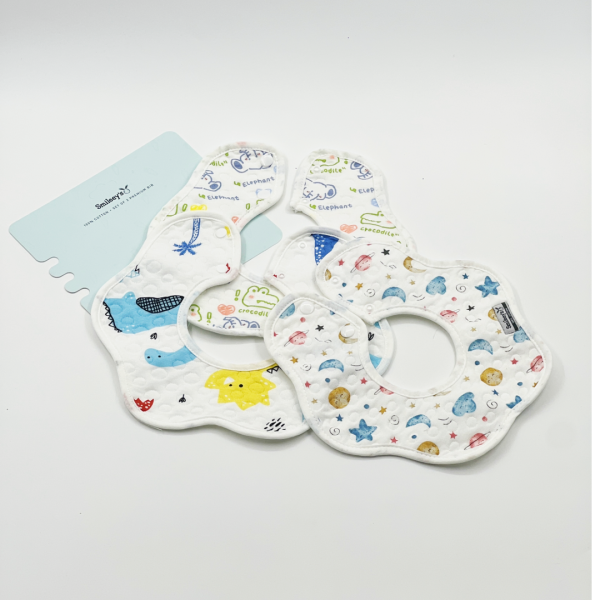 Smileey s Premium Bib 3 Pc - Assorted (Round) Sale