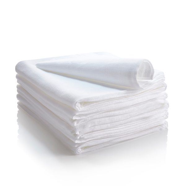 Pigeon Baby Napkins - Plain White (6 Pcs) Online Sale