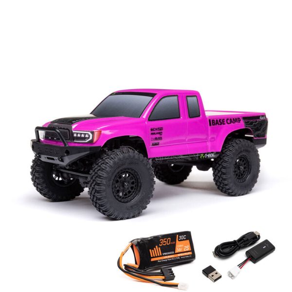 1 24 SCX24 Base Camp 4X4 RTR Brushed Rock Crawler (Battery & Charger Included) Fashion