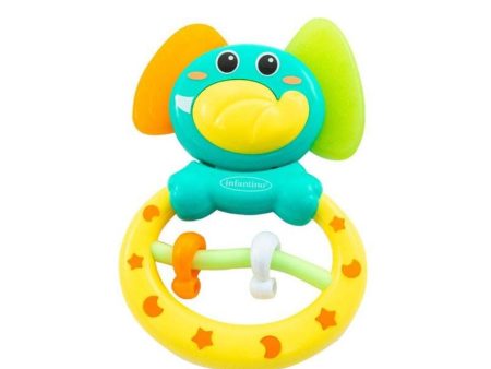 Infantino Rattle & Teether Elephant Online Hot Sale