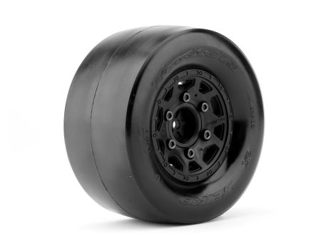 1 10 DR Booster RR Rear Tires, Ultra Soft, Belted, on Black Claw Rims, 14mm for Arrma Senton 3S Cheap