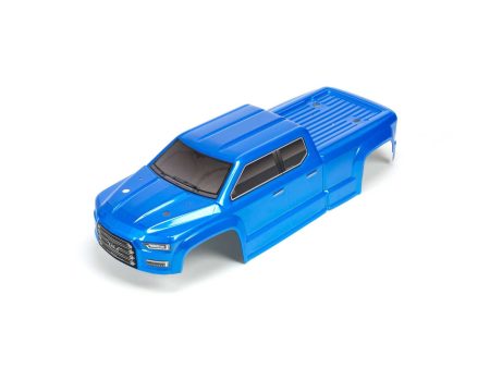 1 10 Painted and Trimmed Body with Decals, Blue: BIG ROCK CREW CAB 4X4 Fashion