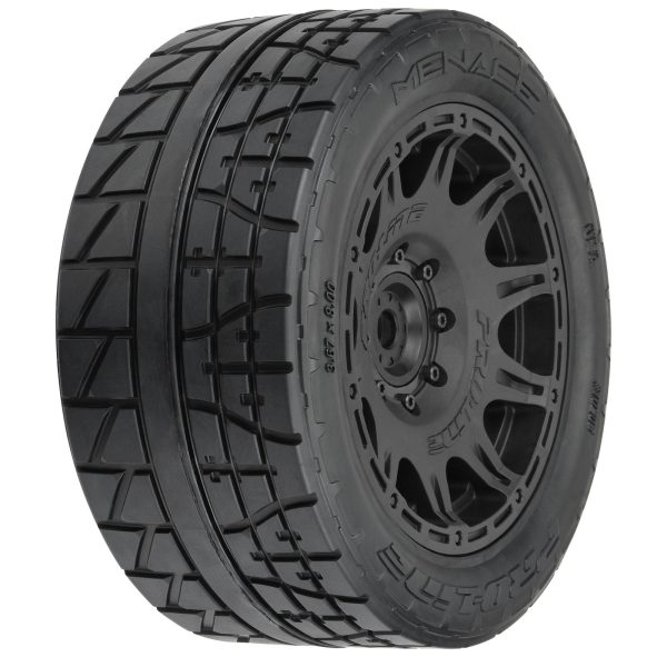 1 6 Menace HP BELTED F R 5.7” Tires MTD 24mm Black Raid 8x48 Hex (2) Hot on Sale