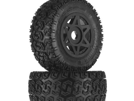 1 10 dBoots Sidewinder 2 Front Rear 2.2 3.0 Pre-Mounted Tires, 17mm Hex, Black (2): 6S on Sale