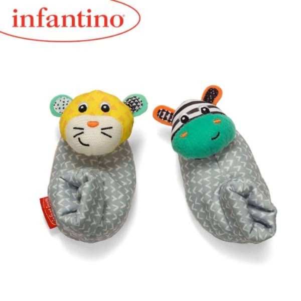 Infantino Foot Rattle Zebra  Tiger For Sale