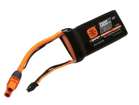 11.1V 1300mAh 3S 30C Smart LiPo Battery: IC3 Online