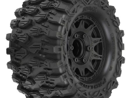 1 10 Hyrax Front Rear 2.8  MT Tires Mounted 12mm Black Raid (2) For Sale