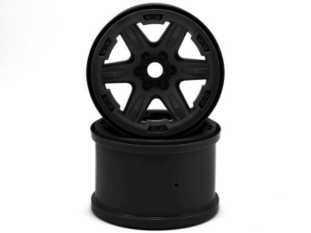 17mm Splined Hex 3.8  Monster Truck Wheels (Black) (2) Online Sale