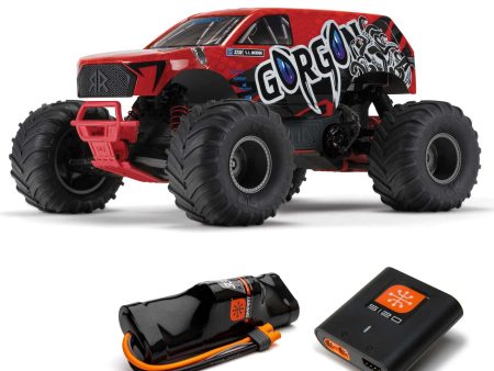 1 10 GORGON 4X2 MEGA 550 Brushed Monster Truck RTR with Battery & Charger Fashion